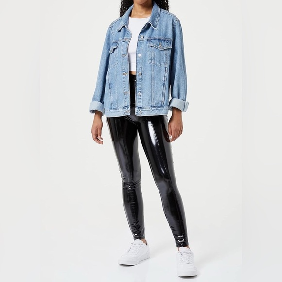 Spanx Faux Patent Leather leggings in size Small.  NWT - Picture 3 of 10